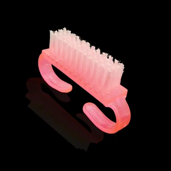 50stk/Masse Nail Art Støv rensebørste Plast Shofar Håndtere DIY Pedicure Manicure Værktøjer Støv Cleaner Til Akryl UV Gel