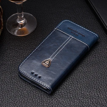 VIJIAR s6 kant Indbygget magnet flip wallet læder telefonen bagsiden 5.1'For samsung galaxy s6 kant g925 g9250 sag
