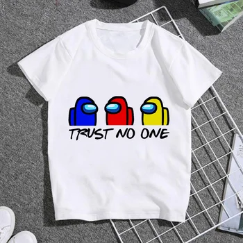 Nye Spil Blandt Os Sjove Tegneserie T-Shirt til Børn Børn Drenge Piger Søde Anime T-shirt Kawaii bomulds-Tshirt Sommer Top Tees