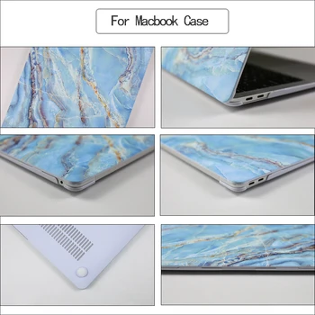 Marmor Laptop Case Til MacBook Pro 13 Tilfælde 2020 A2338 M1 Chip A2337 macbook Air 13 Tilfælde 2019 Pro 16 A2141 11 Pro 15 cover