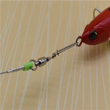 10stk/taske Rustfrit Stål Fiskeri-Stik Ball Bearing Rullende Drejelig godt Snap Fiskeri Tilbehør Interlock Snap Tackle