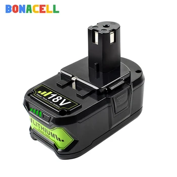 Bonacell For Ryobi 6000mAh 18V P108 Genopladelige Li-Ion-Power tool batteri Udskiftning RB18L40 P107 P104 BIW180 Værktøjer battreies