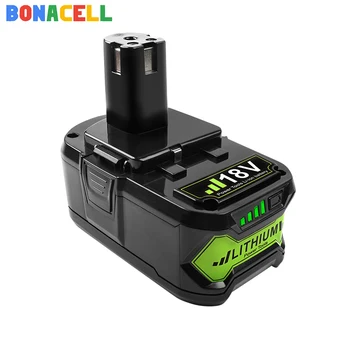 Bonacell For Ryobi 6000mAh 18V P108 Genopladelige Li-Ion-Power tool batteri Udskiftning RB18L40 P107 P104 BIW180 Værktøjer battreies