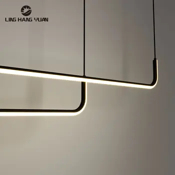 L120cm LED Lysekroner til Soveværelse, Spisestue Køkken Stue Indretning Hængende Belysning Glans Hjem Indendørs Belysning Lysekrone