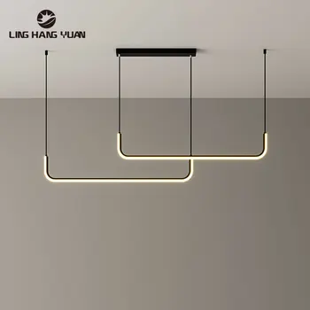 L120cm LED Lysekroner til Soveværelse, Spisestue Køkken Stue Indretning Hængende Belysning Glans Hjem Indendørs Belysning Lysekrone