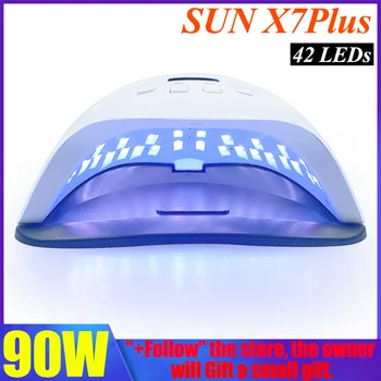 90W Lampe til søm LED Nail Lampe Gel Polish Hærdning 4 Timer UV Lampe med Smart Sensor Lampe til Manicure Erhverv Led Nail Dryer