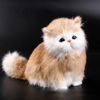Søde Simulering Bløde Katte Elektrisk Legetøj til Børn Blød Kat Model Klingende Dukke Legetøj Til Børn Fødselsdag Baby Gave