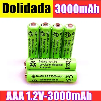 2/4/8/12/20pcs Oprindelige AAA 3000 mAh, 1.2 V Kvalitet genopladelige batteri AAA 3000 mAh Ni-MH genopladelige 1,2 V 2A batteri