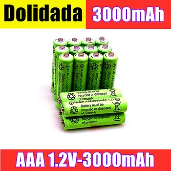 2/4/8/12/20pcs Oprindelige AAA 3000 mAh, 1.2 V Kvalitet genopladelige batteri AAA 3000 mAh Ni-MH genopladelige 1,2 V 2A batteri