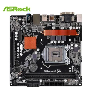 ASRock OEM H110M-DVS Bundkort 2133MHz Intel H110 Chipset, 4*SATA-6Bb/s PCI-USB3.0/2.0 DVI-D, VGA 1151