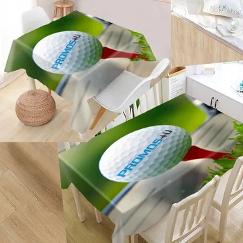Custom golf bold Tabel Dække Rektangulære Hjem Beskyttelse Dekoration Bryllup Vandtæt Dug Oilproof