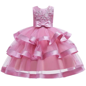 Jul Prinsesse Party Bryllup Kjole Elegant Lille Barn Baby Pige Festspil Blomst Kjole Til Piger Formel Prom Dress