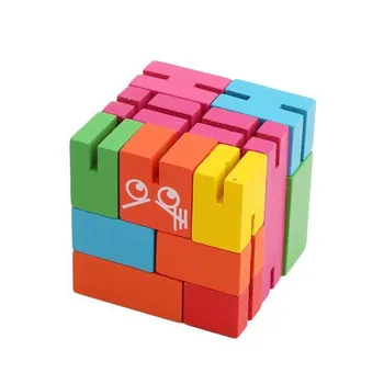 1stk 10cm cube stå 17cm træ Bøg Tegning Cubebot blok Tal dukke Mini modbydelige karakter toy playbot model Fotograf d11