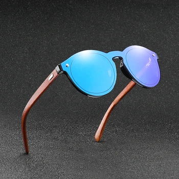 LongKeeper Vintage Håndlavede Solbriller Kvinder Oprindelige Træ Sol briller Mænd Kvinder UV400 Træ-Briller Driver Sport Eyewears