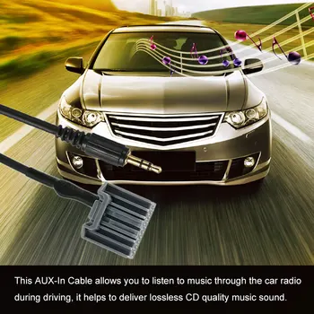 KKmoon 3,5 mm-Indgang Aux Kabel-Line Audio Adapter til Honda CRV 2008-2013 Honda Civic 2006-2013 Overenskomst 2008 efter 8 generation