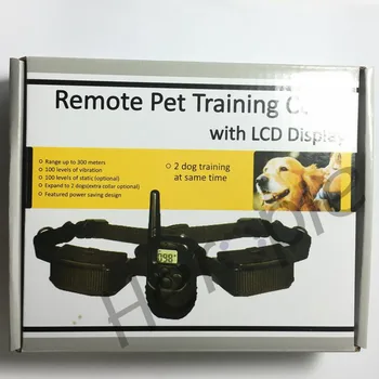Heropie Vandtæt Og Genopladeligt Hund Uddannelse Krave LCD-Display Fjernbetjening Elektrisk Stød Anti-bark