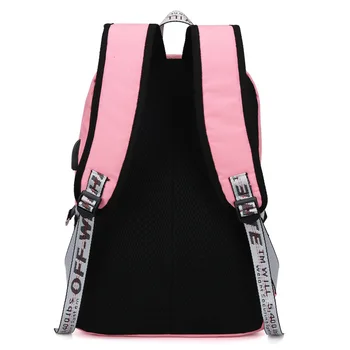 Fashion Kvinder, Rygsække, skoletasker Til Piger Teenagere Studerende Backbag Afslappet Rejse USB-Opladning, Vandtætte Rygsække-Pink