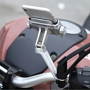 Universal Motorcykel Mobiltelefon Holder 360 Rotation Cykel, Scooter Telefon Mount til Iphone Samsung XIAOMI Holdeskålen