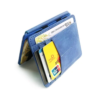 PURDORED 1 Pc-Super Magic Card Holder Mandlige Kort Indehavere Mat Læder Slanke Kreditkort Tilfælde Mænd Business Kort Dækker Tarjetero
