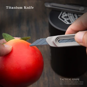 Titanium legering kniv Mini Kunst kniv kniv kniv er skarp og slidstærk Skalerbar