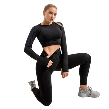 CAPMAP Problemfri Yoga Passer Åndbar Leggings Til Fitness-Suite Lang Solid Farve Træningsdragt Kører Bære Korte Kvinders Sportsbeklædning