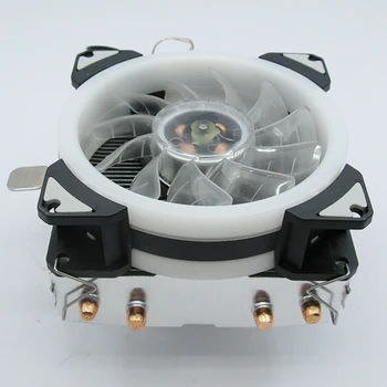 3Pin 4 heatpipe PC Cooling Fan RGB LED CPU Køler 90mm Fan Radiator Heatsink til LGA 775 1155 1156 1366 2011 Og AMD Bundkort