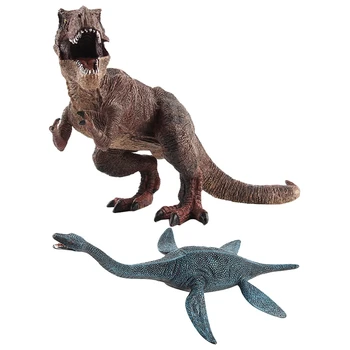 2 Stk Store Størrelse Jurassic Vilde Liv Dinosaur Legetøj Plastic Spille Legetøj World Park Dinosaur Model Action Figurer, Børn, Dreng Gave, Tyranno