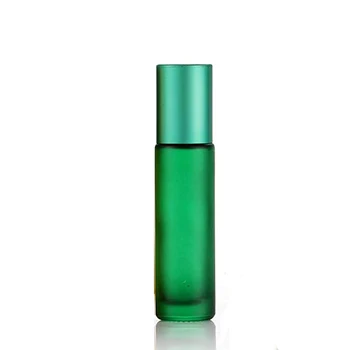 10ml Matteret Glas Roller Hætteglas Æterisk Olie, Parfume Flasker Tåge Container Genopfyldning Bærbare Rejse 5cc Rollerball Flaske