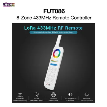FUT086 Nye Version 8-Zone 433MHz Fjernbetjening LoRa RF-Fjernbetjening, der er Specificeret for 433MHz Serie Smart Lys MiBOXER Mi-Lys