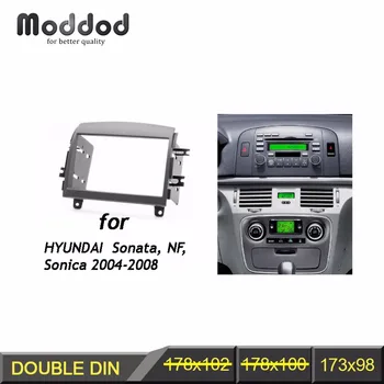 Dobbelt Din Radio Fascia for HYUNDAI Sonata NF Sonica CD-DVD-Audio Dash Mount Trim Genmontering Kit Ansigt Surround Ramme Bezel