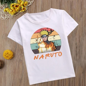 Sommeren Kids T-Shirt Naruto Korte Ærmer KAKASHI Animationsfilm Shirt Streetwear Hiphop Tøj koreanske Drenge t-shirts Buksetrold Piger Toppe