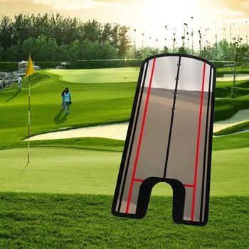 Golf Sætte Praksis Spejl Putting Alignment Mirror Støtte Til Uddannelse, Spille Golf Putter Spejl Øjenhøjde
