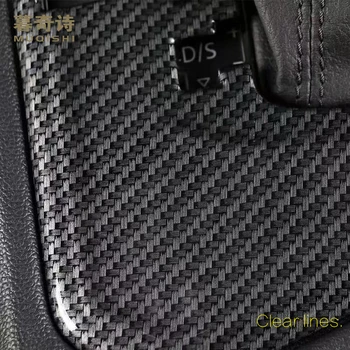 For Volkswagen Tiguan 2020 2019 Center Konsol Gear Shift Max Panel Dækker Dekorativ Bil Trim Interiør Styling ABS Carbon Fiber