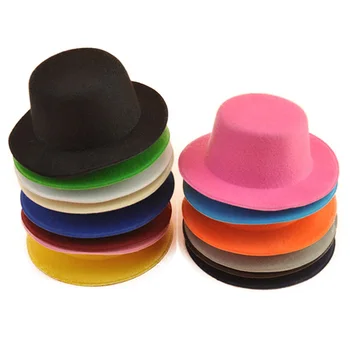10stk/masse Mini Top Hat til Børn Fascinator Øjne, Hat Base Solid Mand Kvinder Høne Part Dans Hat DIY Håndværk Medaljon
