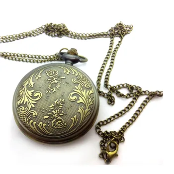 Ny Mode kvarts Bronze antikviteter spider-man emalje mønster Moderne timer lomme ure gave