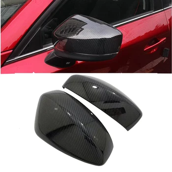 Side Spejl, kulfiber Look bagfra Ede Caps Trim Bil Dækker Overlays Styling Til Mazda CX-5 CX5 2017 2018 KF
