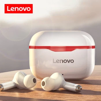 NYE Originale Lenovo LP1 TWS Trådløse Hovedtelefon Bluetooth-5.0 Dual Stereo støjreduktion Bas Touch Kontrol Lang Standby 300mAH