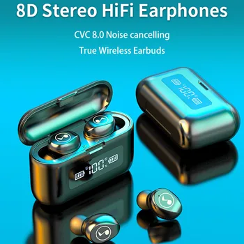 Bluetooth-5.0 Hovedtelefoner Stereo Trådløse Hovedtelefoner Med Mikrofon Vandtæt Håndfri Sports Headset 2000 mAh til Android/IQS