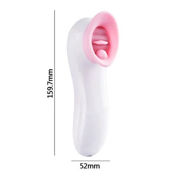 Tungen Slikke Vibrator Blowjobs Tungen Vibrerende Sex Mundtlig Slikning Klitoris, Vagina Stimulator Voksen Sex Legetøj til Kvinder Masturbator