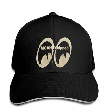 Mænds Mooneyes Månen Udstyret Classic Beige Logo Sort Mænd Baseball Cap MQT002BK Snapback Cap Kvinder Hat Toppede