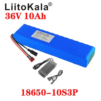 LiitoKala 36V 10Ah 600watt 10S3P lithium-ion-batteri 15A BMS For xiaomi mijia m365 pro ebike cykel scoot XT60 T-Plug