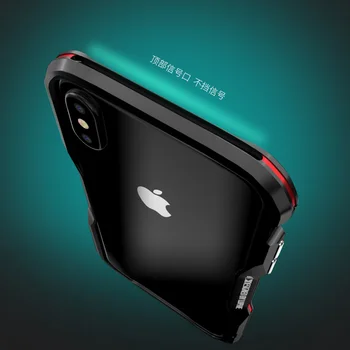 For Apple iphone 11 Pro max X XR XS MAX 7 8 Plus Tilfælde Dække Hårdt 3D Beskyttende Shell Metal Bumper i Aluminium Ramme Rustning