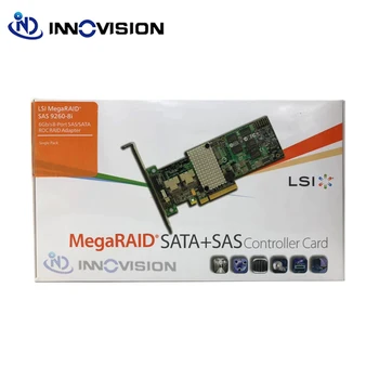 Nye originale LSI MegaRAID SAS 9260-8i LSI00198 8 port 512MB cache SFF8087 6Gb RAID0.1.5.6.10.50.60 PCI-E 2.0 X8-Controller-Kort