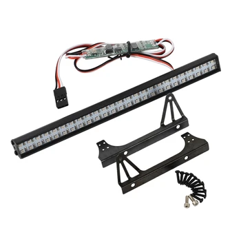 147MM Lyse 50-LED Flerfarvet Lys Bar til 1/10 RC Crawler Axial SCX10 II 90046 III AXI03007 Jeep Wrangler karrosseri