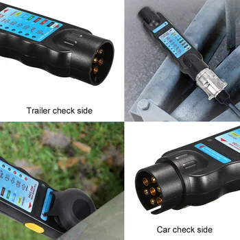12V 7-Pin Bugsering af Trailer Lys Tester Bil Lastbil Køretøj, Lys, Elektrisk Diagnostiske Ledninger Kredsløb Tester Stik Plug Test Værktøj