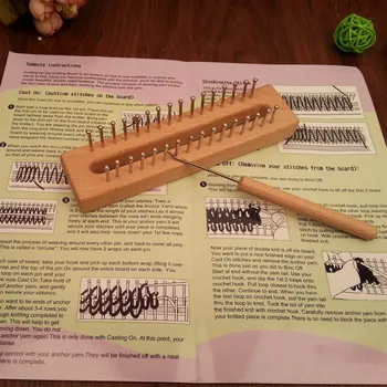 Gratis Forsendelse Træ Bord knitting loom let vævning af håndlavede kunsthåndværk, håndarbejde