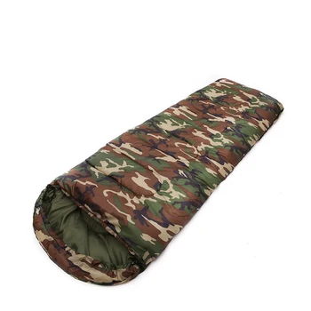 Bomuld Camping sovende bag15~5degree konvolut stil Camouflage sommeren voksen sovepose(180+30) *75 cm 0,7 kg