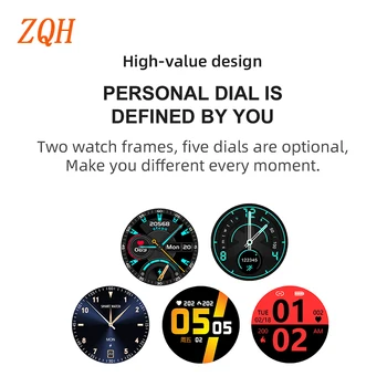 2021 ZQH Smart Ur 2 I 1 TWS Trådløse Headset Combo Brugerdefinerede Bluetooth BT 5.0 Opkald 180-Graders Skive Rotation Smartwatch Mænd S201