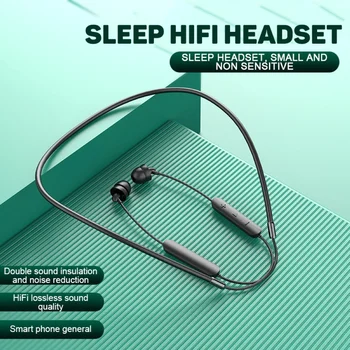 FD1 In-Ear Trådløse Bluetooth-5.0 Musik Sove Øretelefon Neckband Headset med Mic
