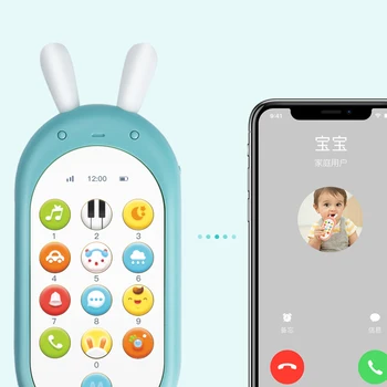 Beiens babyalarm Toy Mobiltelefon for Kids Telefon Toy Enfant Tidlig Pædagogisk Mobile Toy Kinesisk/engelsk Læring Maskine